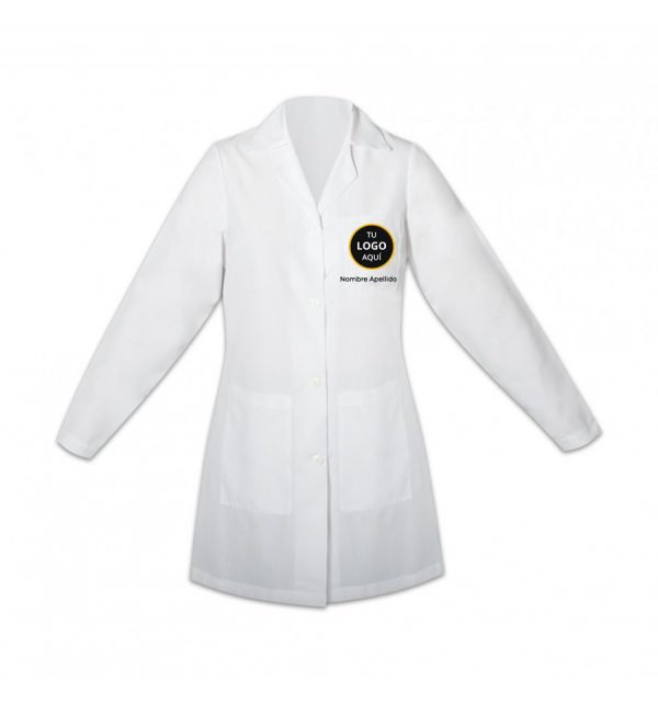 Delantal de Laboratorio Blanco de Mujer